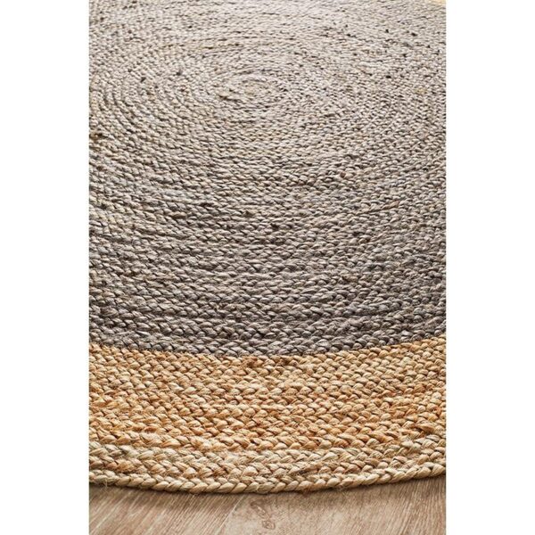 Atrium Polo Round Jute Rug, 200cm, Chocolate - Image 4