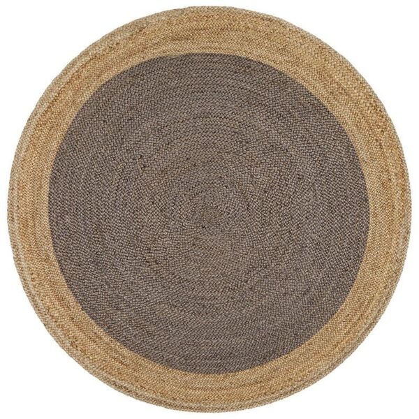 Atrium Polo Round Jute Rug, 200cm, Chocolate