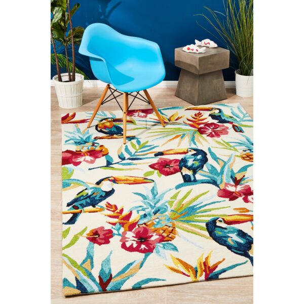 Copacabana Toucan Tropical Indoor / Outdoor Rug, 190x280cm - Image 2