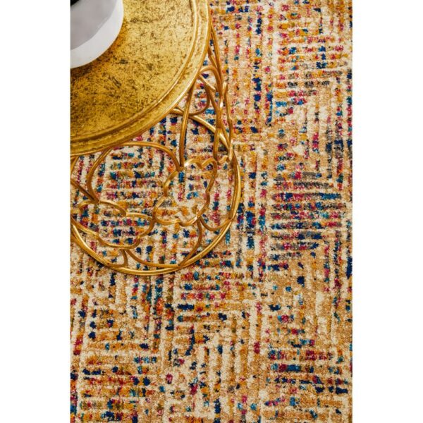 Dreamscape Movement Turkish Made Modern Runner Rug, 300x80cm, Multi - Image 8