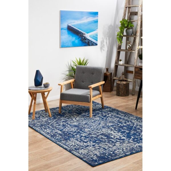 Evoke Muse Turkish Made Oriental Rug, 330x240cm, Navy - Image 9