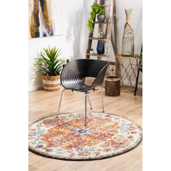 Evoke Carnival Turkish Made Oriental Round Rug, 240cm - Image 9