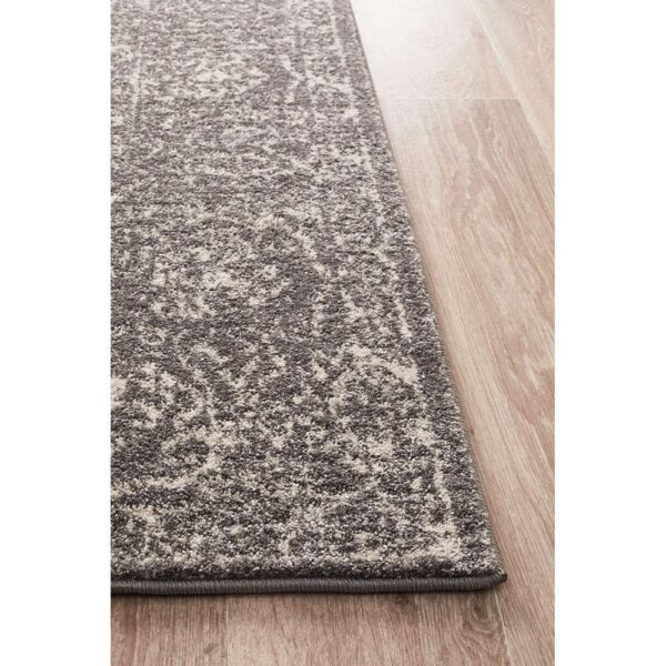 Evoke Frost Turkish Made Oriental Rug, 290x200cm, Grey - Image 3