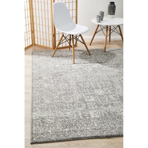 Evoke Frost Turkish Made Oriental Rug, 290x200cm, Grey - Image 7