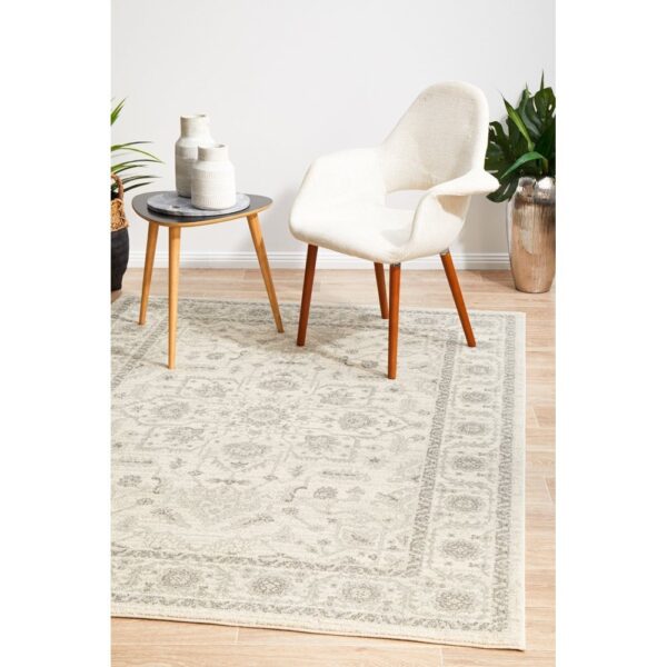 Evoke Release Turkish Made Oriental Rug, 290x200cm, White - Image 7