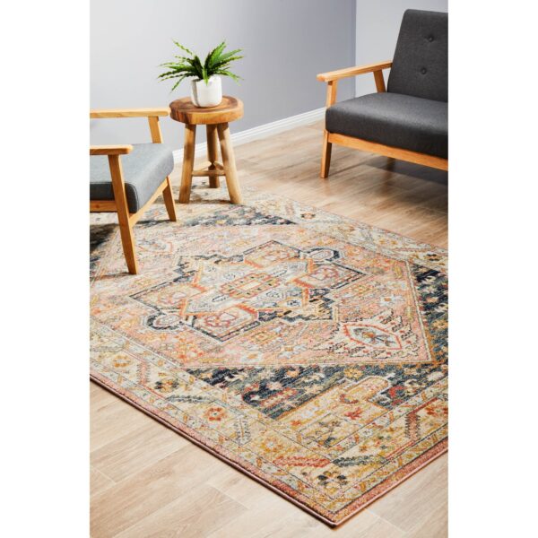 Legacy No.850 Bohemian Rug, 230x160cm, Salmon / Midnight - Image 2